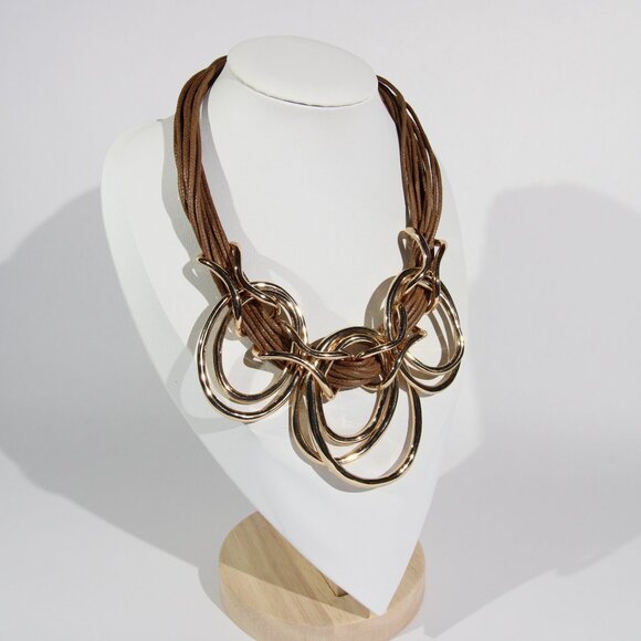 St. Thomas Gold Tone Necklace - Picture 2 of 7